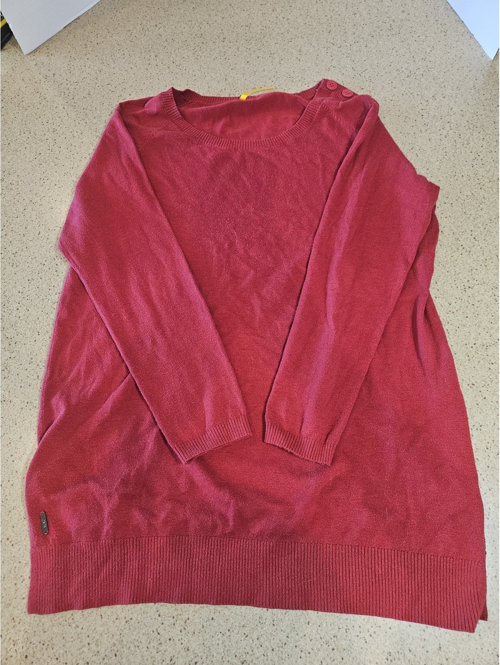 Lole red long sleeve knit sweater